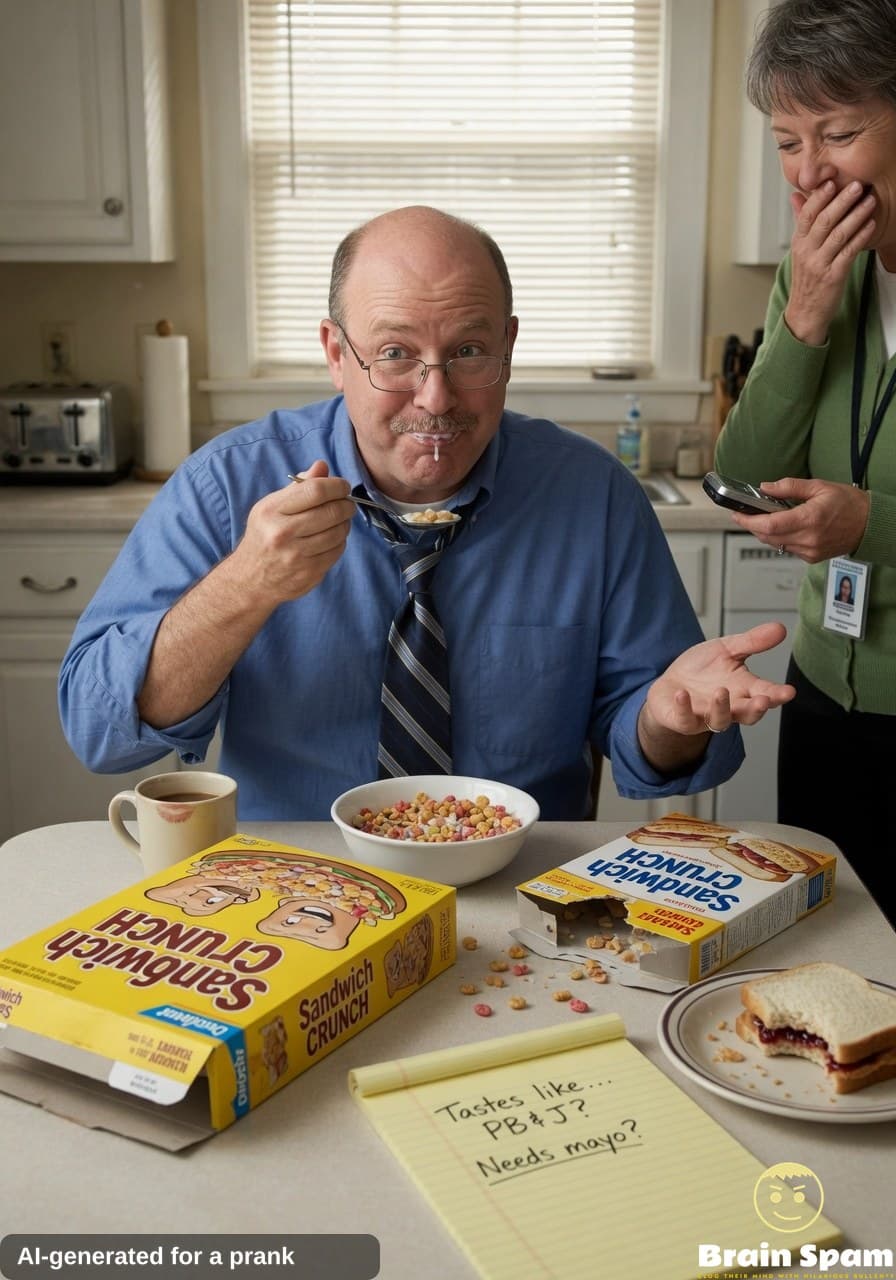 BREAKING EXCLUSIVE: HANK DOVERLY TASTE TESTS BREAKFAST CEREAL CLAIMING TO TASTE LIKE A SANDWICH AND THE RESULTS SEND SHOCKWAVES