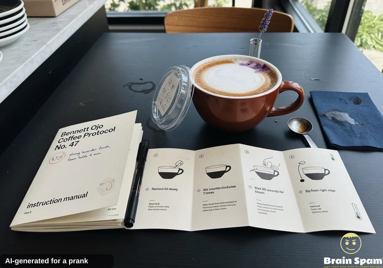 Bennett Ojo rates coffee drink that comes with its own instruction manual